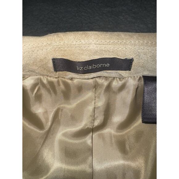 Liz Claiborne Suede Jacket Women 14W 3 Button - Picture 11 of 15
